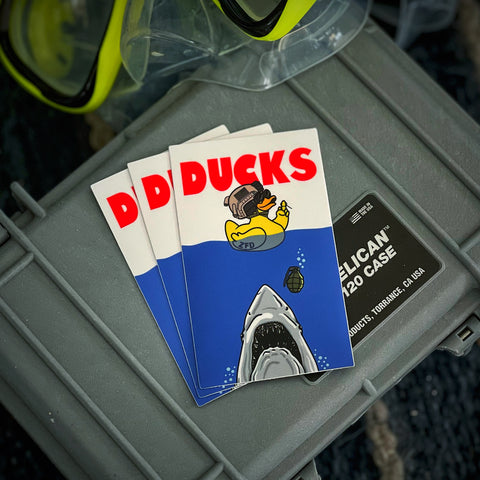 Zero Fucks Duck®️ Jaws: Ducks Revenge Sticker