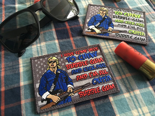 CHEW BUBBLE GUM AND KICK ASS MORALE PATCH SUBDUED EDITION - 2 Colors