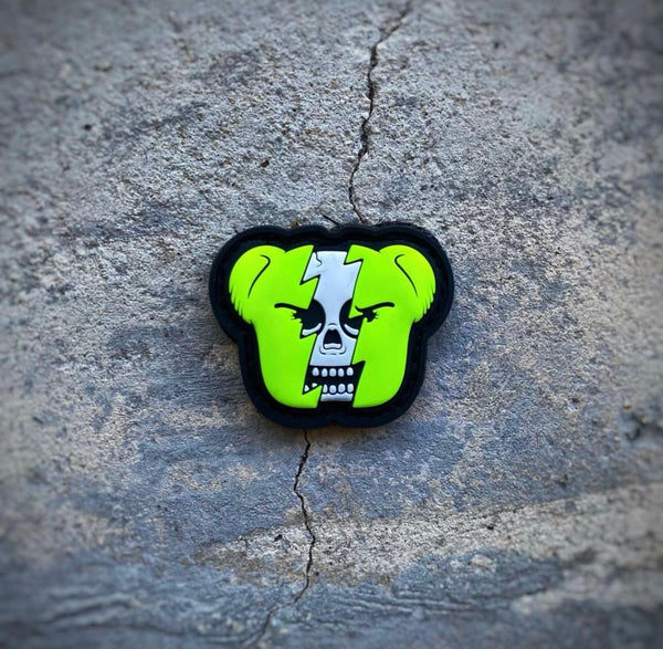 MamaBear Lightning Logo Head Ranger Eye Patch - Neon Yellow