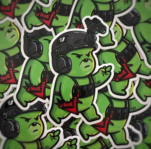 MamaBear X SOE Bear Sticker - Toxic