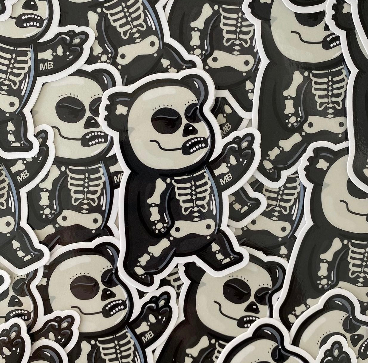 MamaBear SkeleBear Sticker