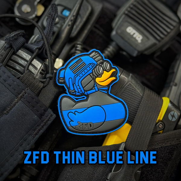 ZFD® Thin Blue Line Duck PVC Patch