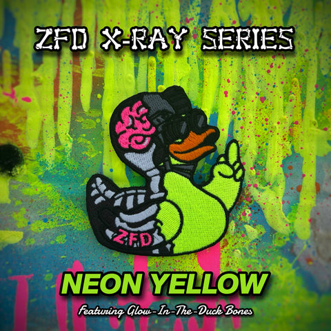 Zero Fucks Duck® X-RAY Morale Patch Series - Neon Yellow