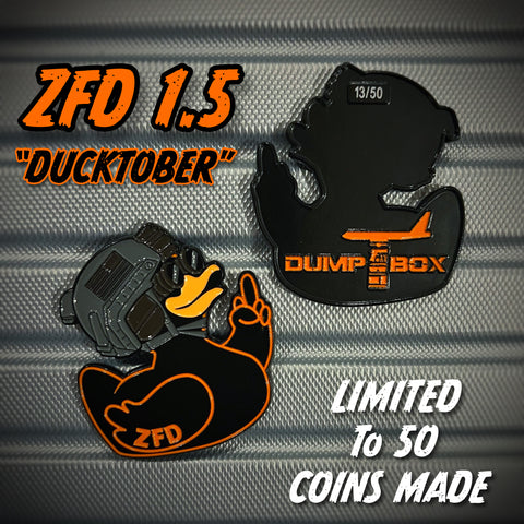 Zero Fucks Duck OG Series 1 Challenge Coin - 1.5 “Ducktober”