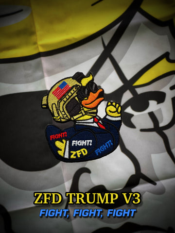 Zero Fucks Duck Trump Duck Patch - V3 Fight Fight Fight