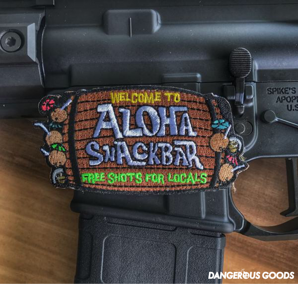 ALOHA SNACKBAR EMBROIDERED MILITARY MORALE PATCH