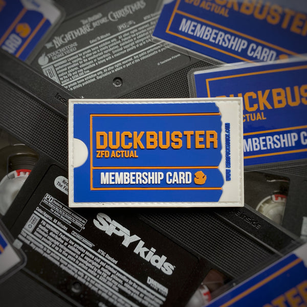 ZFD® Duckbuster Video Membership Card Patch